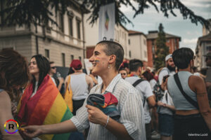 Alcune persone alla partenza del corteo